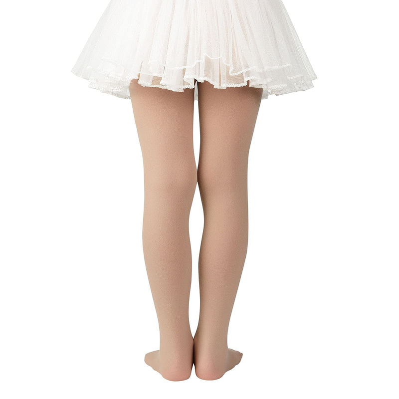 Girls Ballet Dance Tights for Toddler Baby Soft Athletic Leggings Infant Elastic Dance Tights for Girls 6-9 Years Z Nude&nude - BeesActive Australia