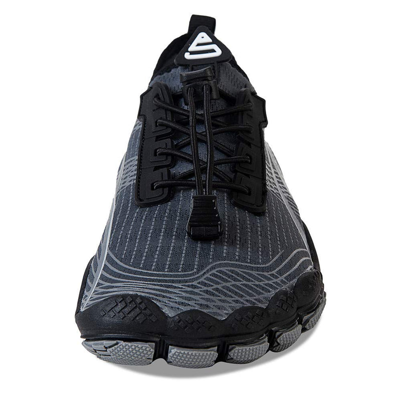 Water Shoes for Men and Women Barefoot Quick-Dry Aqua Sock Outdoor Athletic Sport Shoes for Kayaking, Boating, Hiking, Surfing, Walking 5.5 Women/3.5 Men M-gray - BeesActive Australia