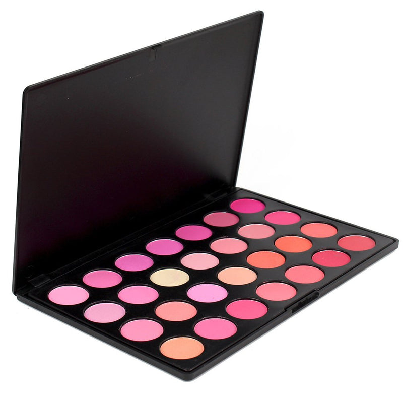 FantasyDay Pro 28 Colors Pressed Powder Blush Palette Cheekers Blush Compact Makeup Palette Contouring Kit - Ideal for Professional and Daily Use - BeesActive Australia