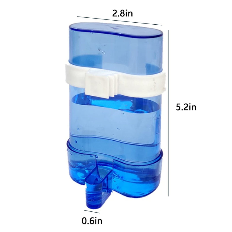 Parakeet Water Dispenser, Automatic Water Drink No Spill Clear Container Cockatiel Cage Accessories Automatic Feeding for Budgies,Finch and Other Bird 2pcs - BeesActive Australia