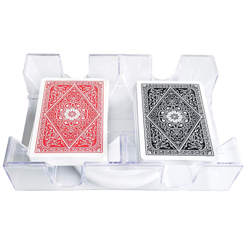 Yuanhe 2 Deck Rotating-Revolving Playing Card Tray, Card Holder - BeesActive Australia