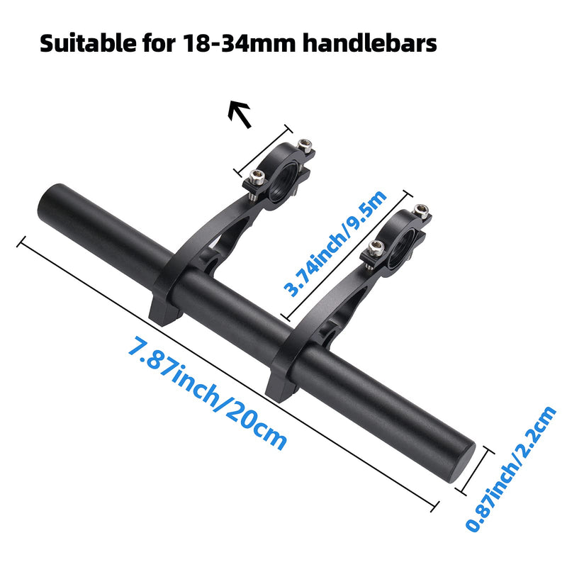 Yizhet Bike Handlebar Extender, Bicycle Handlebar Extension Lightweight Durable Double Bike Handlebar Bracket for Holding Bicycle Speedometer, GPS, Phone Mount Holder - BeesActive Australia