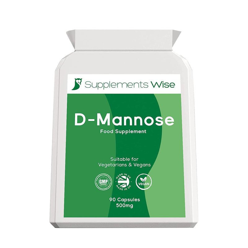 D-Mannose Capsules - 500mg x 90 - Cystitis Treatment for Women - UTI Prevention - D Mannose Tablets for Urinary Infections - Relief and Support for Bladder Pain or Kidney Problems - 1500mg Per Serving - BeesActive Australia