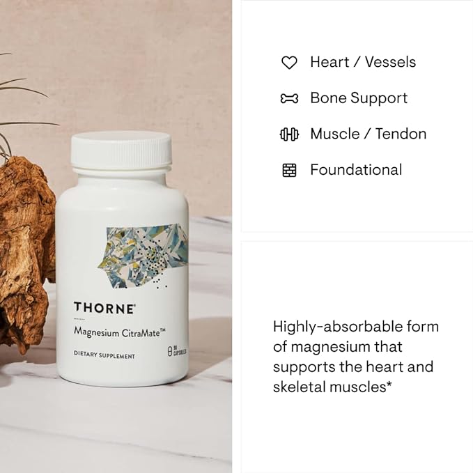Thorne Magnesium Citrate 90 Capsules - BeesActive Australia