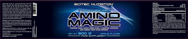 Scitec Nutrition Amino Magic Powder - 500 g, Apple - BeesActive Australia