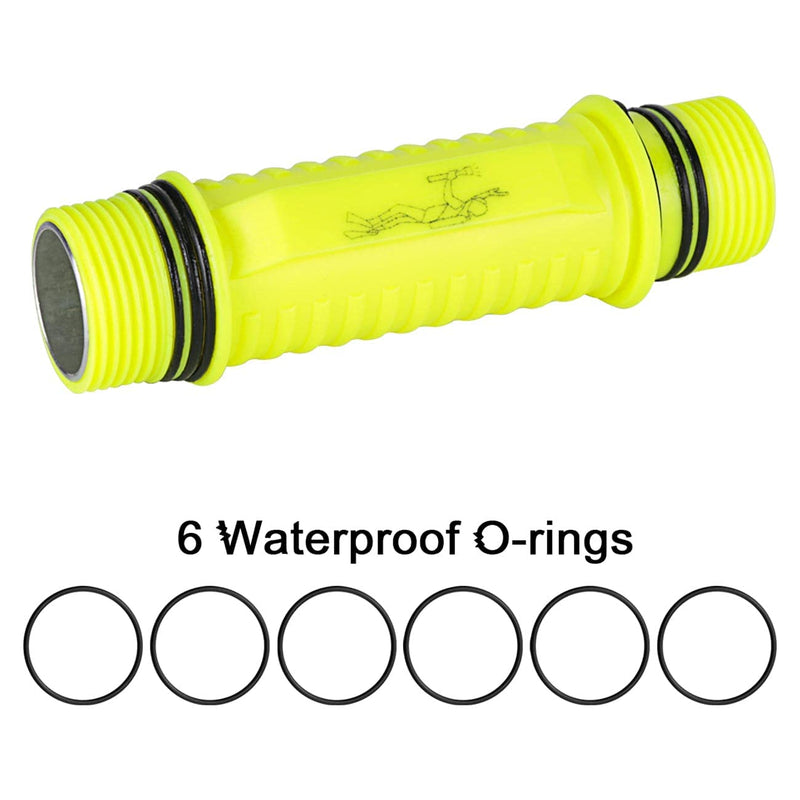 WishDeal 2 Pack Diving Flashlight with Rechergeable Power Underwater LED Scuba Dive Lights Super Bright IPX8 Waterproof 3 Modes for Outdoor Activities with Charger - BeesActive Australia