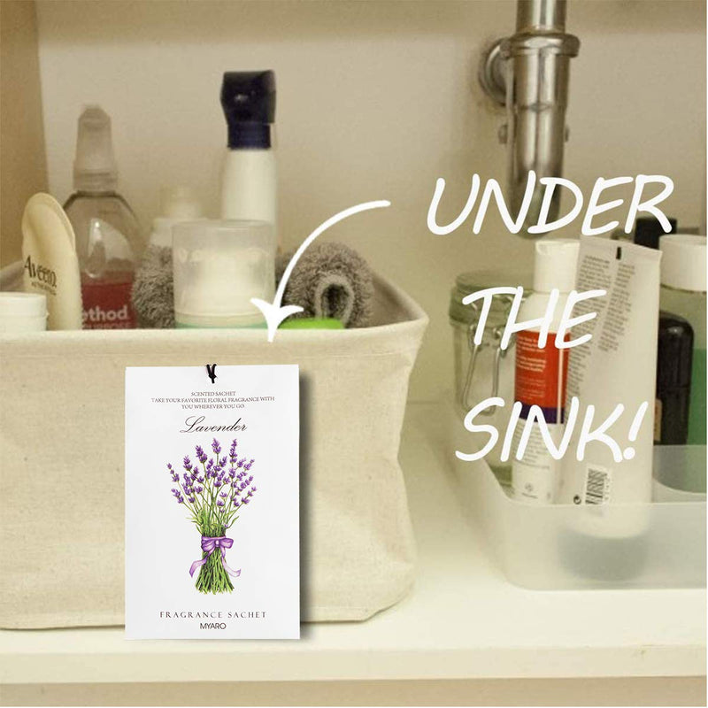 MYARO 12 Packs Lavender Scented Sachets Air Freshener for Drawer and Closet, Long-Lasting Sachets Bags Drawer deodorizers Fresh Scents, Home Fragrance Sachet for Lover - BeesActive Australia