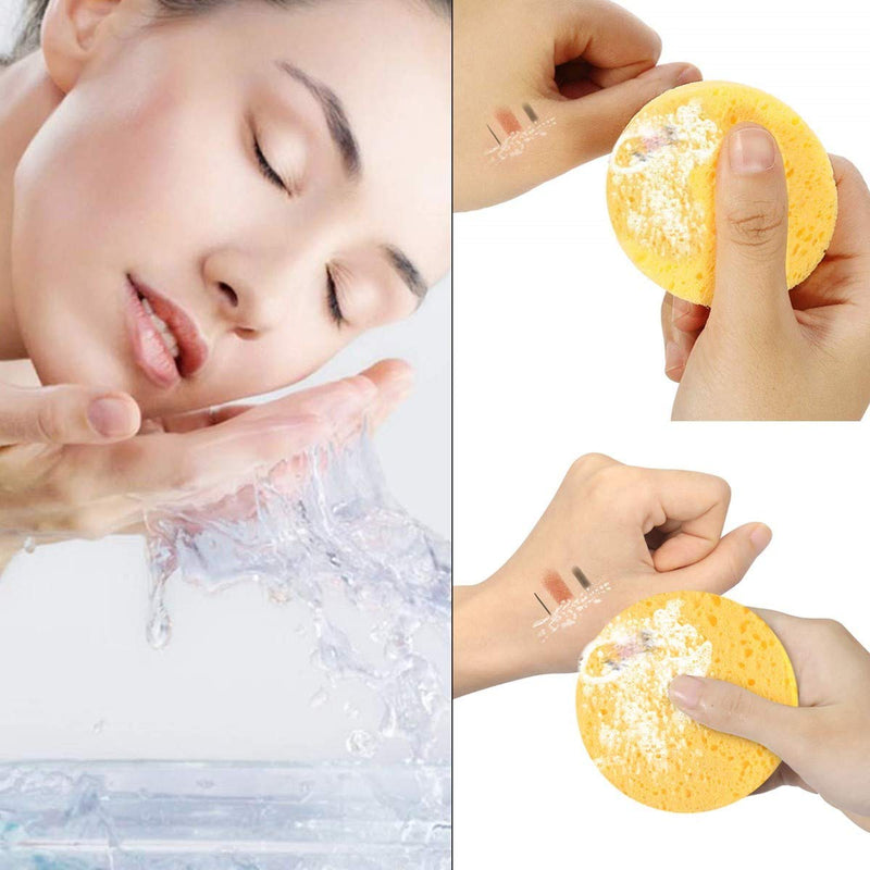 36 Pcs Facial Sponge Compressed Face Cleansing Washing Sponge Makeup Tool for Facial Cleansing Exfoliating Spa Massage Makeup Removal - BeesActive Australia