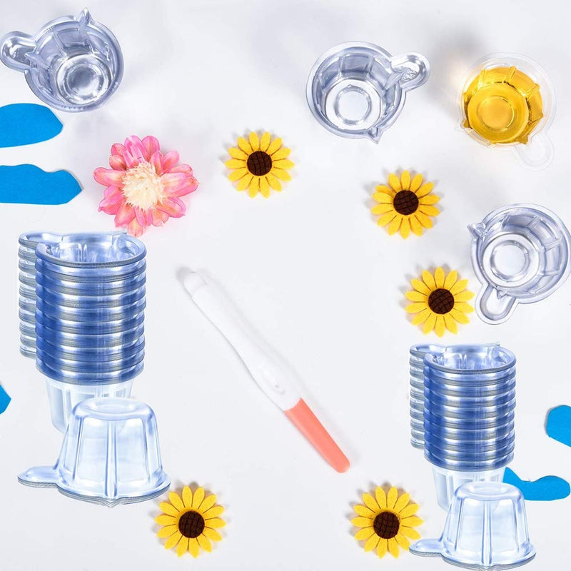 200 Pcs Plastic Disposable Urine Collection Cups Plastic Urine Specimen Cups 40ML for Pregnancy Test and Ovulation Test - BeesActive Australia