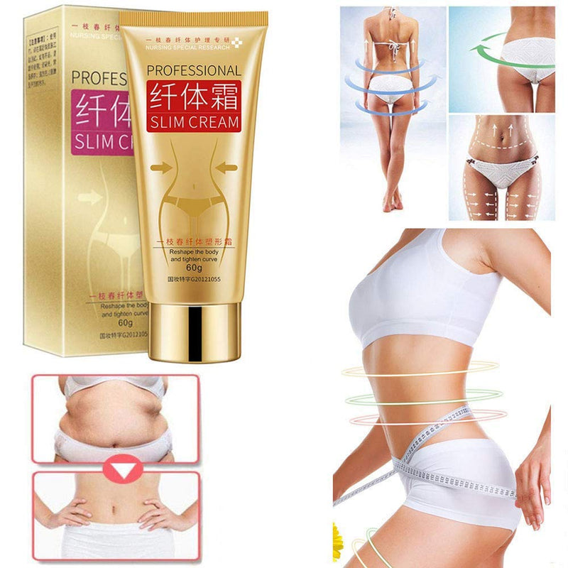 Hot Cream, Body Fat Burning Cream, Cellulite Removal Cream, Weight Losing Cream, Anti-Cellulite Slimming Massage Cream, Slim Cream Fat Burner Belly for Shaping Waist, Abdomen and Buttocks - BeesActive Australia