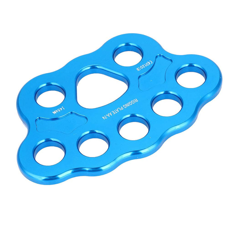 VGEBY Rigging Plate, 8 Holes Paw Descender Plate Multi Anchor Point Connector Gear for Caving Climbing Rescue - BeesActive Australia