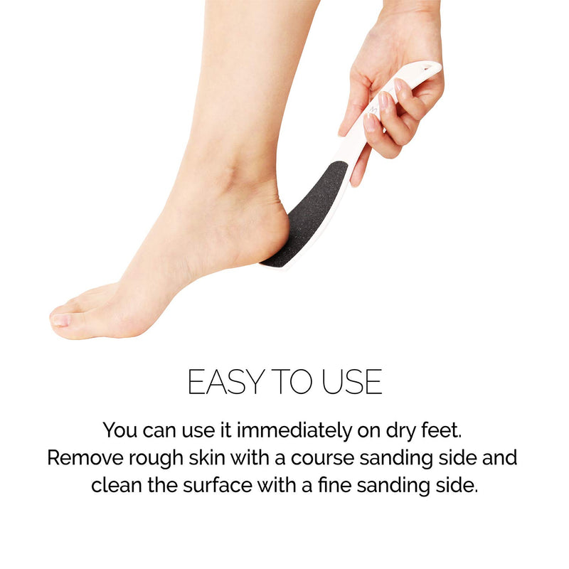 F3 Systems S-Line Emery Foot file, Colossal Double-Sided Pedicure Tool, Effective for Cracked Heel, Ergonomic Design for Easy Grip 1Pcs - BeesActive Australia