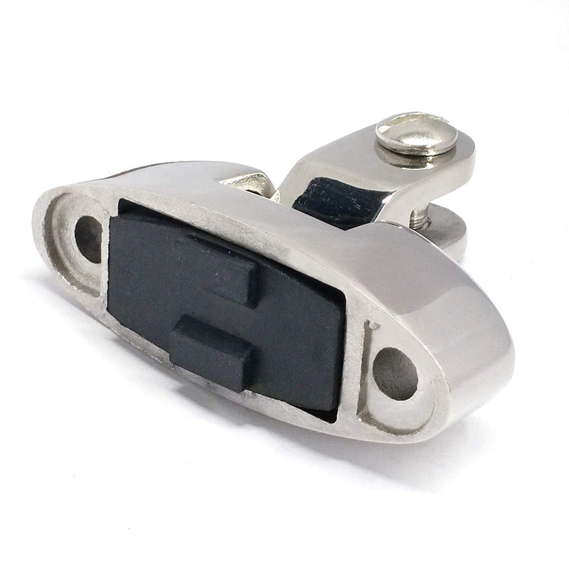 [AUSTRALIA] - keehui Pack of 2 Marine Grade Bimini Top 316Stainless Steel Swivel Deck Hinge with Rubber Pad Deck Mount 