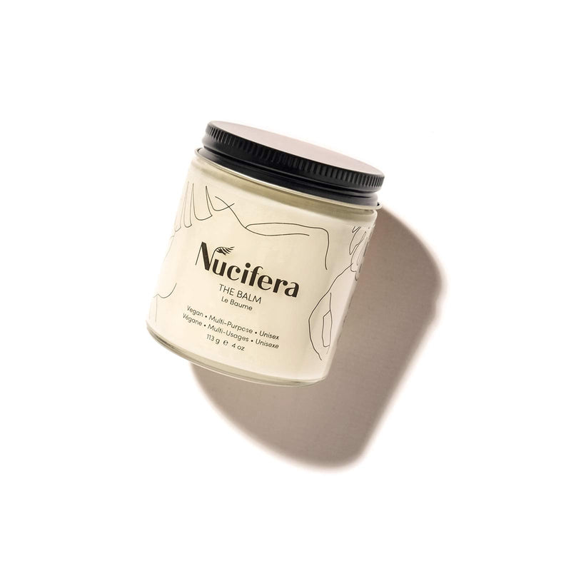 Nucifera The Balm - Multi Purpose All Natural Plant Based Skincare - Moisturize, Nourish, Balance and Replenish - Face, Body, Hair, Pregnancy, Baby and more - Cruelty Free - 4oz 4 Ounce (Pack of 1) - BeesActive Australia