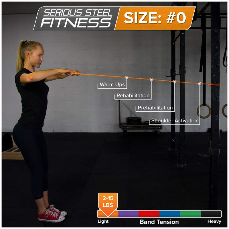 SERIOUS STEEL FITNESS Assisted 41" Pull-Up Band, Resistance & Stretch Band, Powerlifting Band & Pull-up Assist Loop Band (Single Band) #0 (2-15 lbs) - BeesActive Australia