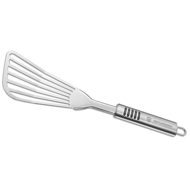 Premium Fish Spatula - Rust-Resistant Stainless Steel, Non-Slip Handle, Ideal for Grilling, Frying, Turning and Flipping Fish, Meat, Eggs, and More - Ergonomic Design for Perfect Results - Set of 2 - BeesActive Australia