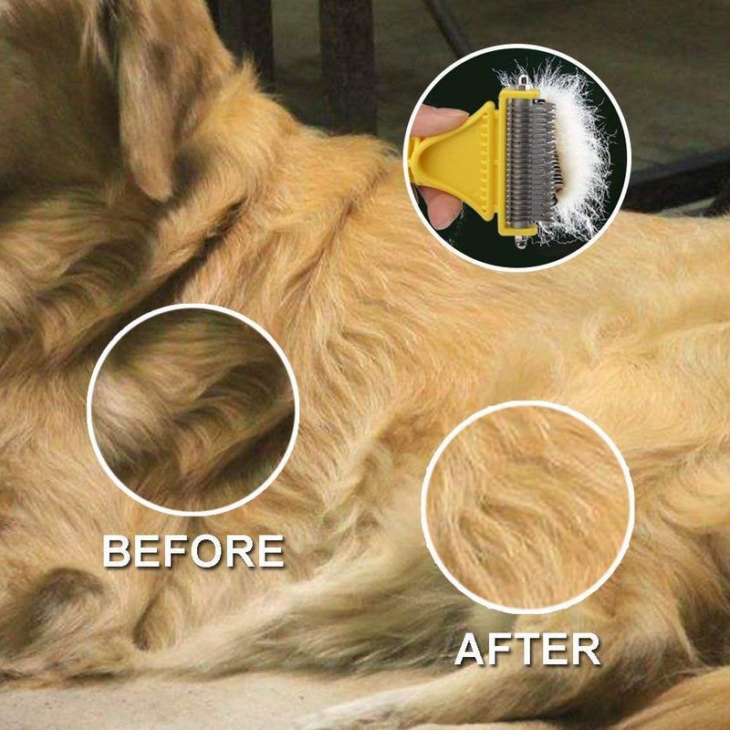 Deshedding Brush, grooming comb for dog and cats - BeesActive Australia