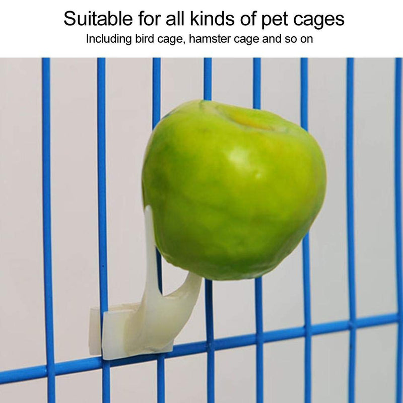 Bird Fruit Fork, 50PCS Plastic Birdcage Fruit Holder Parrot Feeding Fork Birds Food Feeder Tool Accessory for Parrots Hamster Bird Fruit Fork - BeesActive Australia
