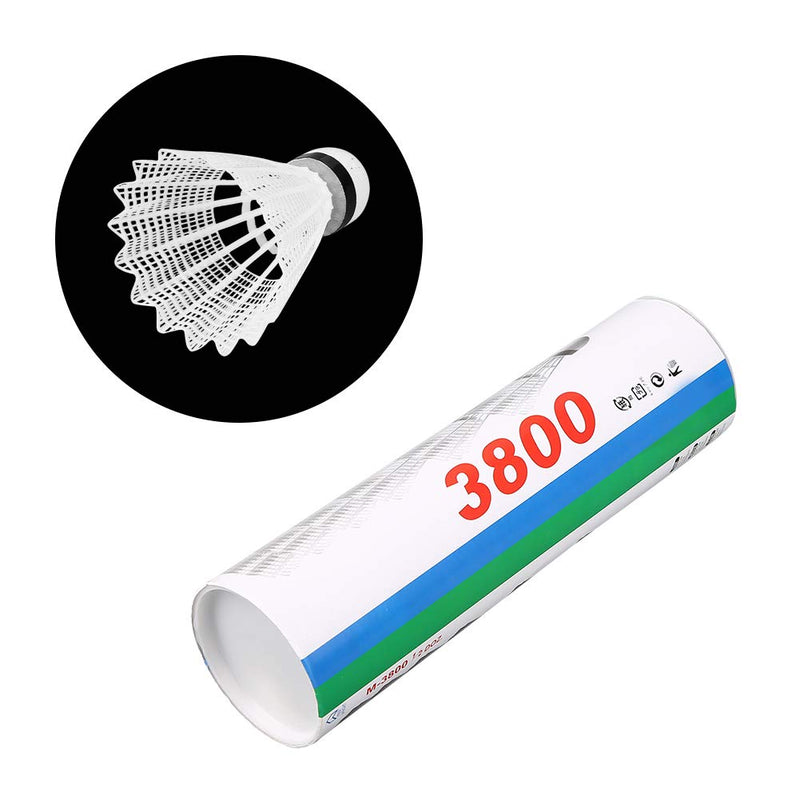 Badminton Shuttlecocks,Badminton Shuttlecocks 6Pcs White PVC Badminton Training Ball with Great Stability and High flexibility, Indoor Outdoor Sports Badminton Birdies Balls Shuttlecocks Feather badm - BeesActive Australia