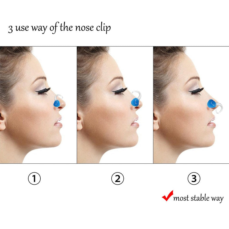 BRBD Waterproof Silicone Swimming Nose Clip Plugs for Adults Children Age 7+ (12 Pack) - BeesActive Australia