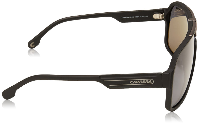 Carrera Men's 1014/S Shield Sunglasses Black Gold/Brown Gold 64 Millimeters - BeesActive Australia