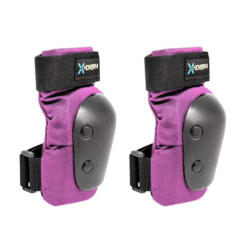 Hover-1 Nylon Protective Elbow Pads | Knee Pads & Wrist Guards, For Ages Above 8, Hard PP Shells for Impact Resistance & EVA Foam Protective Padding, Medium, Pink - BeesActive Australia