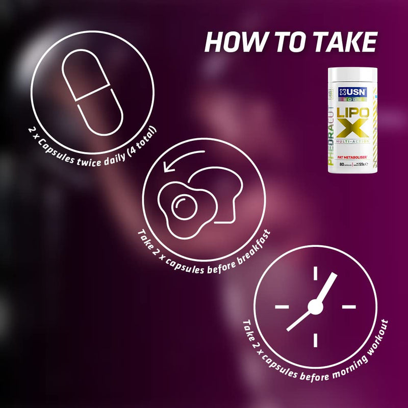 USN Lipo X PhedraCut: Fat Metaboliser, High Stimulant Energy, Reach For Your Dieting Goals With Our Weight Management and Toning Supplements - BeesActive Australia