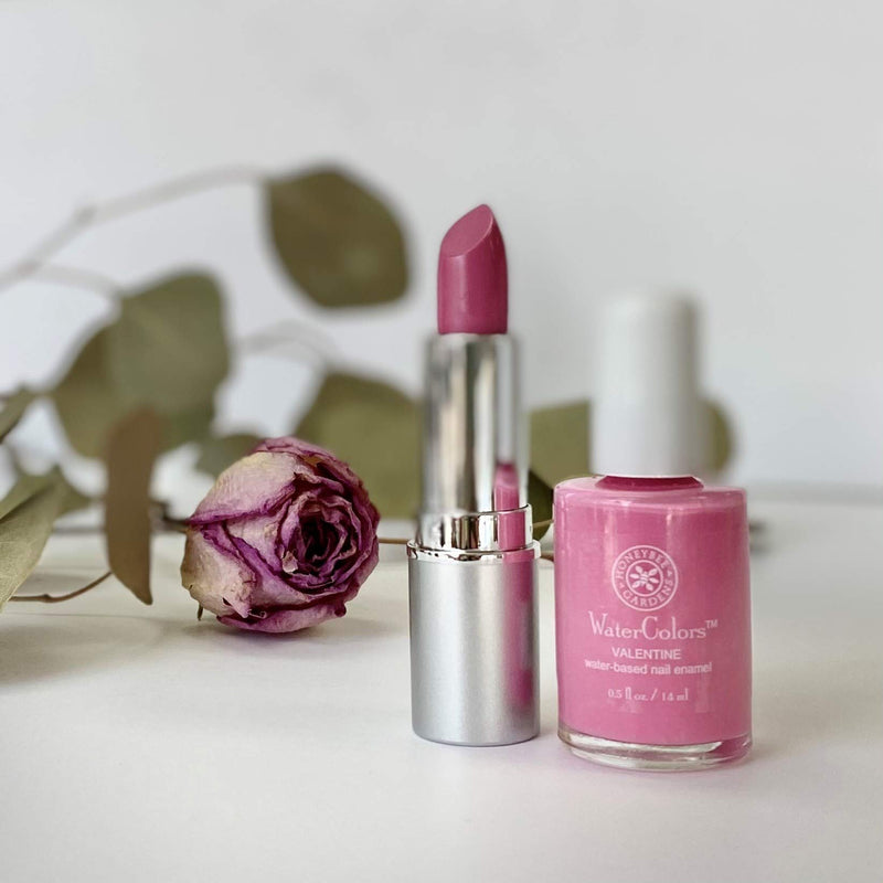 Honeybee Gardens Truly Natural Lipstick, Valentine | Vegan, Cruelty Free, Gluten Free - BeesActive Australia