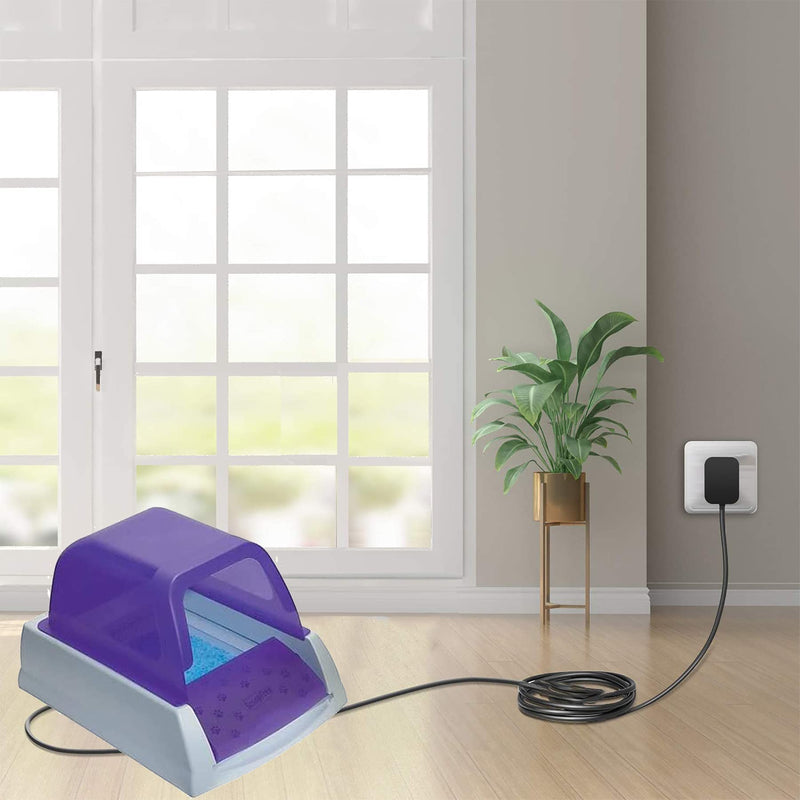VHBW for Petsafe ScoopFree Litter Box Power Cord 10Ft PetSafe Automatic Self-Cleaning RFA-516 PAL00-14243, PAL00-15342, PAL00-14242 Power Adapter - BeesActive Australia