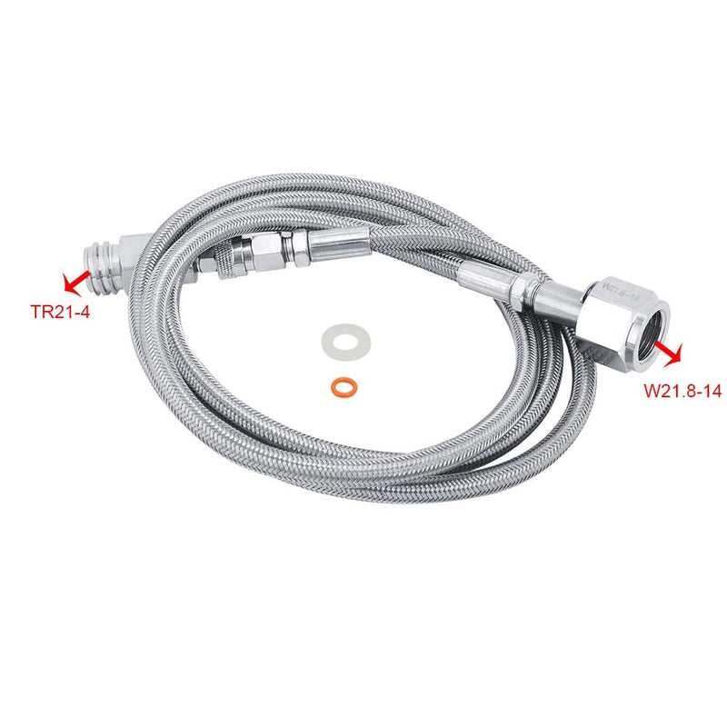External hose, 1.5 m, 60 inches for Soda Club adapter kit for external hose CGA320 connection(TR21-4,W21.8-14) - BeesActive Australia