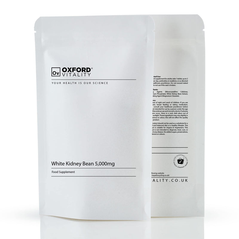 White Kidney Bean Extract | 5000mg Tablets for Blood Glucose Control & Weight Loss | Oxford Vitality - BeesActive Australia