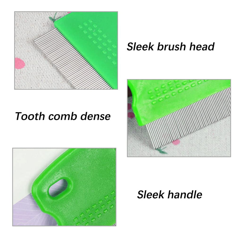 Hair Lice Comb, 2 PCS Lice Combs, Flea Lice Combs, Double Sided Teeth Comb, for Grooming and Removing Dandruff - BeesActive Australia