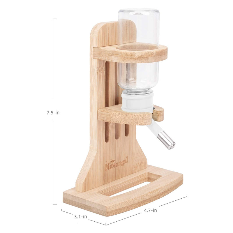 Niteangel Water Bottle with Stand for Syrian Dwarf Hamsters Gerbils Mice Rats Degus Small pet Rodents White - BeesActive Australia