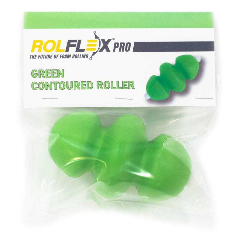 Rolflex Contoured Foam Roller Green Contoured - BeesActive Australia
