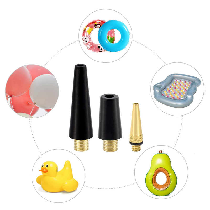 YASI Bicycle Presta Schrader Valve Adaptor, 16PCS Brass Bike Pump Adapters, Ball Pump Needle, Balloon Inflatable Toys Nozzle Inflator Adapter, Air Pump Accessories for Standard Pump or Air Compressor - BeesActive Australia