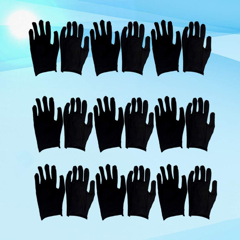 HEALLILY 12 Pairs Working Gloves Cotton Gloves Reusable Cleaning Gloves Adults Protective Gloves Labor Supply for Industrial Labor Gardening Black L - BeesActive Australia