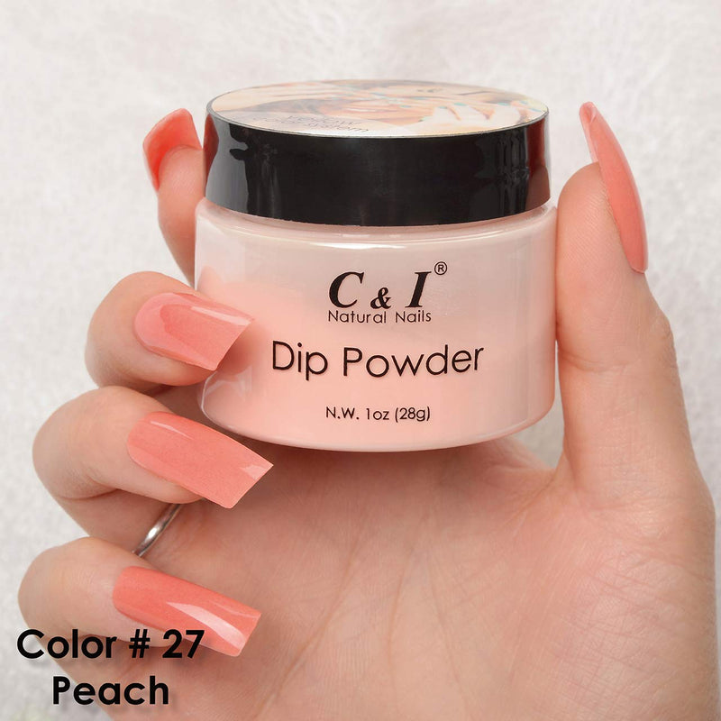 C & I Dipping Powder Color No.027 Peach Yellow Color System - BeesActive Australia