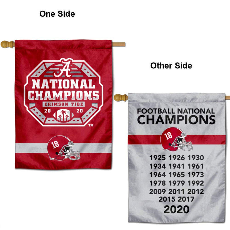 College Flags & Banners Co. Alabama Crimson Tide National Champions Dynasty Double Sided House Flag - BeesActive Australia