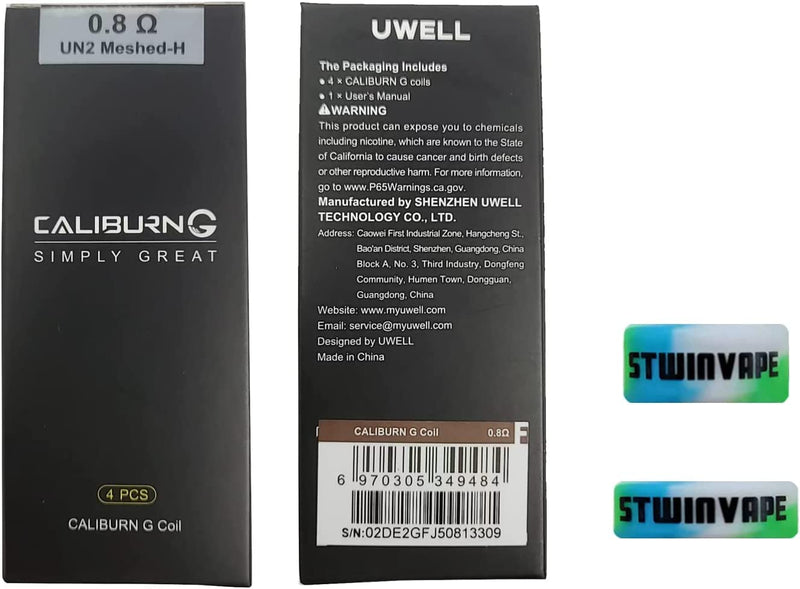 for UWELL Caliburn G Coils 0.8ohm Caliburn G2 G Koko Prime X GK2 Tenet KOKO Coil Pack of 4 - BeesActive Australia