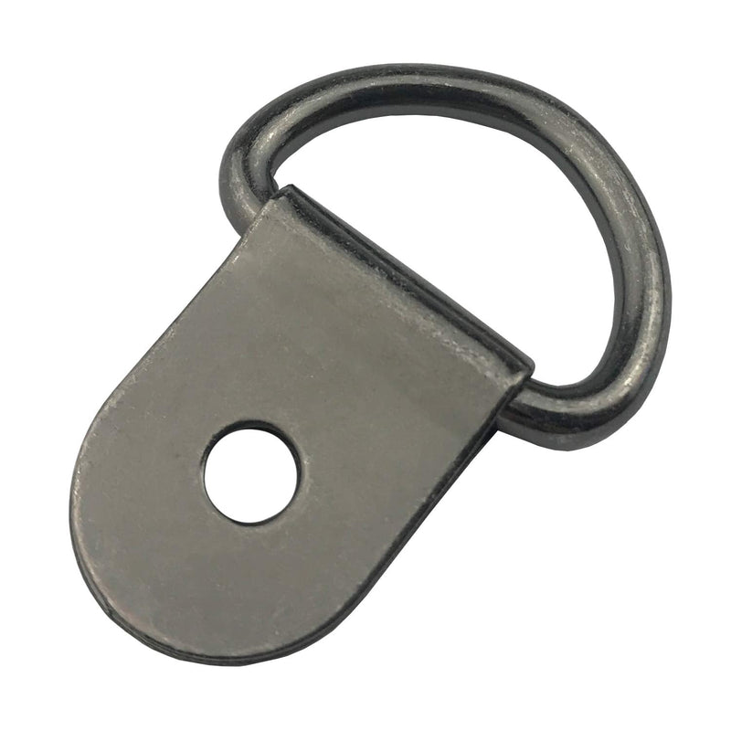 EXCELFU 30 Pack Small Steel D-Ring Tie Downs, D Rings Anchor Lashing Ring for Loads on Case Truck Cargo Trailers RV Boats, Gray - BeesActive Australia