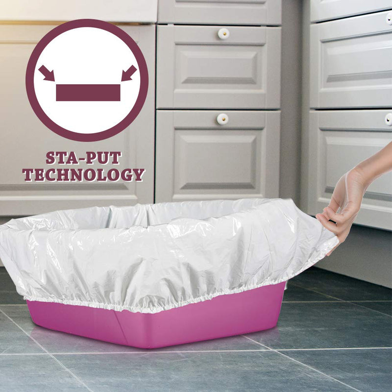 Alfapet Kitty Cat Pan Disposable, Elastic Liners- 10-Pack-For Large, X-Large, Giant, Extra-Giant Size Litter Boxes- With Sta-Put Technology for Firm, Easy Fit- Quick + Clever Waste Cleaners Jumbo - BeesActive Australia