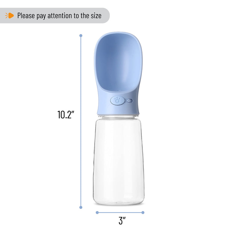 Mr. Pen- Dog Water Bottle, 19oz, Blue, Dog Water Bowl Dispenser, Water Dispenser for Dogs, Portable Dog Water Bottle, Water Bottle for Dogs, Pet Water Bottle, Dog Travel Water Bottle. - BeesActive Australia