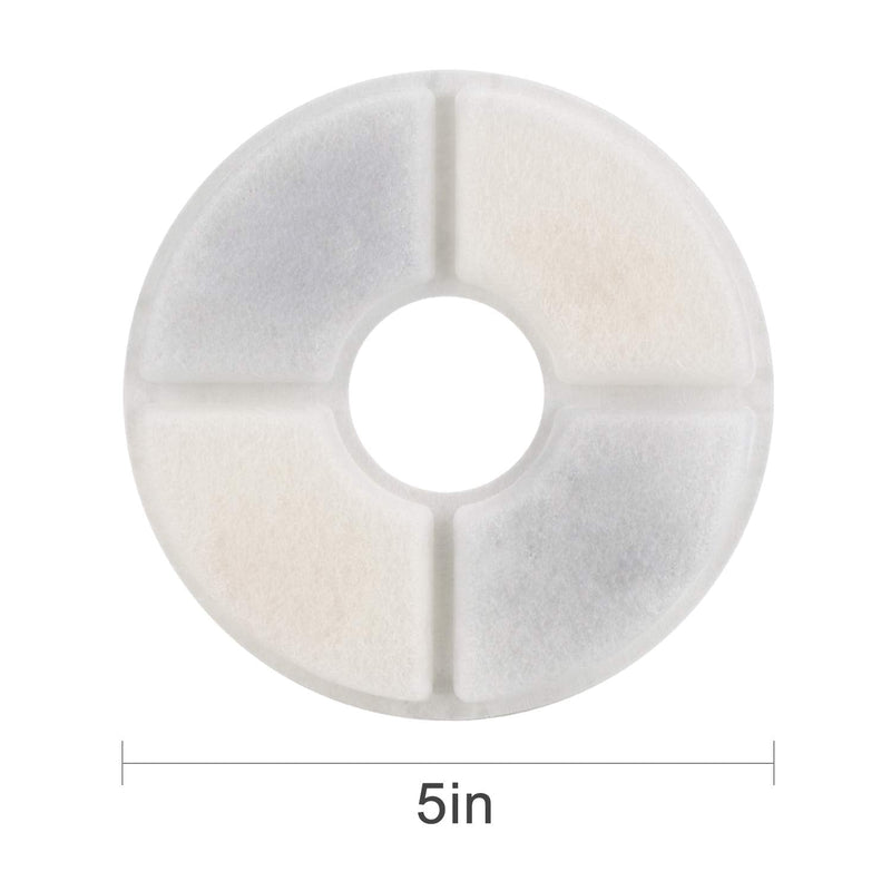Wonder Creature Cat Water Fountain Replacement Filter, 8+4 Filters Pack, Compatible with 81oz/2.4L Cat Fountain and Other Similar Round Cat Fountain with Stainless Steel Lid - BeesActive Australia