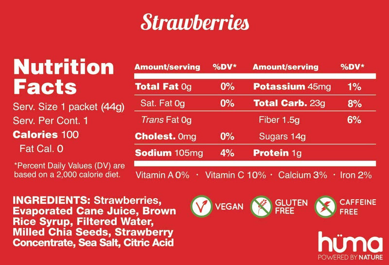Huma Chia Energy Gel, Variety 12 Pack - Stomach Friendly, Real Food Energy Gels for Endurance Exercise 12 Gels Variety Pack - BeesActive Australia