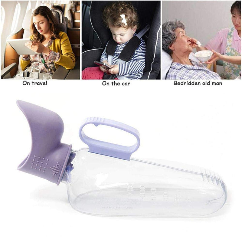 VOCA Urinals for Women Urine Container 700mL Spill Proof Urinary Chamb Female Portable Pee Wee Bottles Easy to Clean - BeesActive Australia