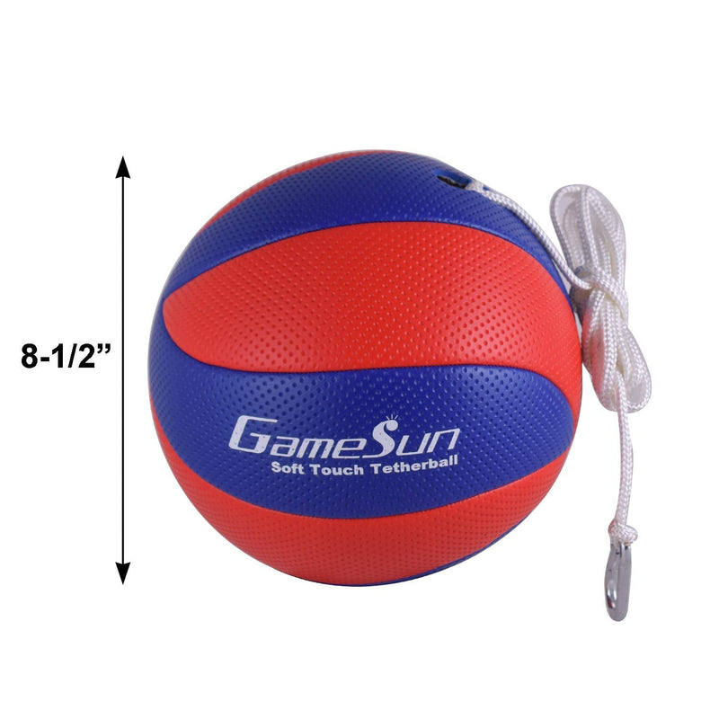 Tetherball and Rope,Full-Size Soft Rubber, Portable Tetherballs with Soft Rope - Great Outdoor Game for Kids - BeesActive Australia