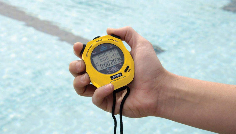 FINIS Waterproof Stopwatch for Swim Training Yellow - 3 X 300m - BeesActive Australia