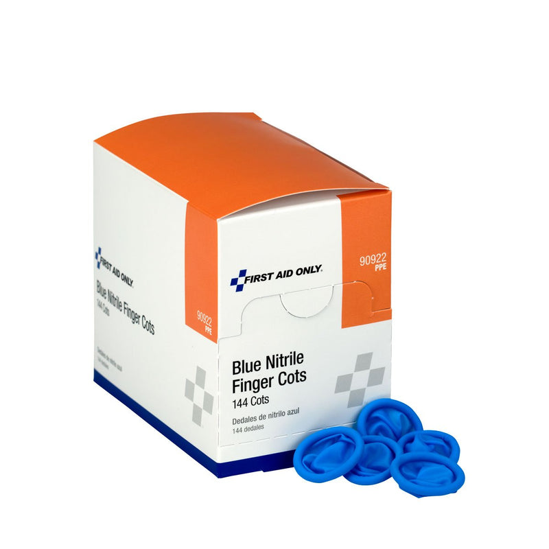 First Aid Only Nitrile Finger Cots, 144 Piece Finger Protectors (90922) - BeesActive Australia