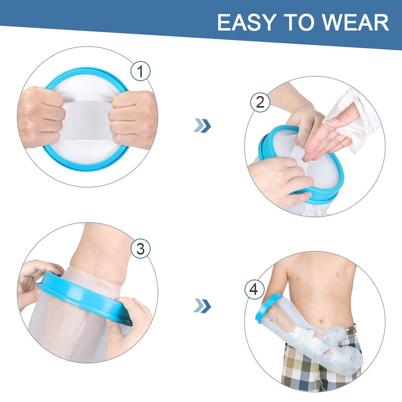 Yosoo Health Gear Kids Arm Cast Covers, Waterproof Arm Cover for Shower, Child Cast Protector Watertight Seal Keep Wound and Bandage Dry for Broken Arm, Wrist, Hand, Fingers, Left or Right Arm Arm Child - BeesActive Australia
