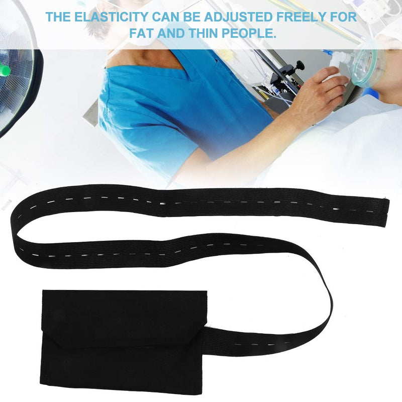 Peritoneal dialysis belt, adjustable peritoneal tube protection with adjustable button dialysis catheter fastener(Nero) Nero - BeesActive Australia